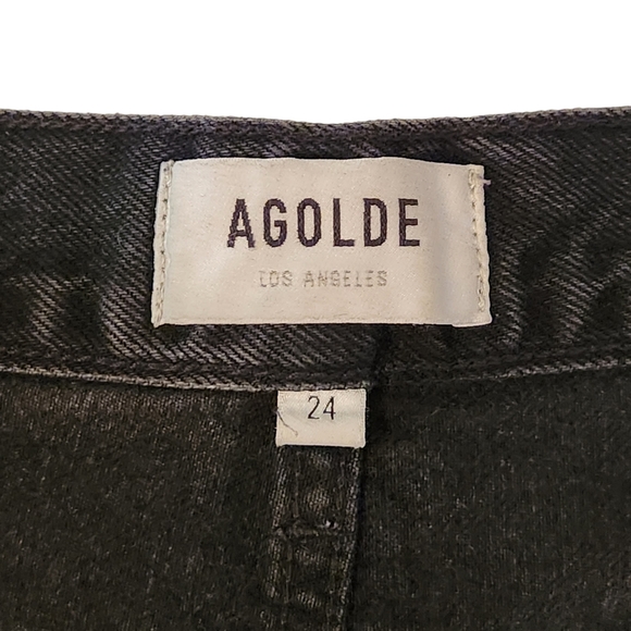 Agolde Parker Short - Black Vintage Disrressed - Picture 6 of 9